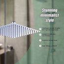 300mm Shower Head Square 304SS Polished Chrome Finish-3