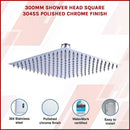 300mm Shower Head Square 304SS Polished Chrome Finish-6
