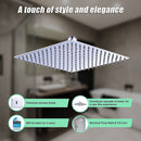 300mm Shower Head Square 304SS Polished Chrome Finish-7