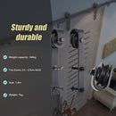 1.8m Sliding Barn Door Hardware Heavy Duty Sturdy Kit-2