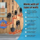 12-Pack Wall Mount Garage Hooks Tool Storage Workshop Organiser Heavy Duty Steel-8