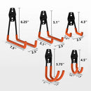 12-Pack Wall Mount Garage Hooks Tool Storage Workshop Organiser Heavy Duty Steel-12