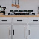 5 x 96mm Kitchen Handle Cabinet Cupboard Door Drawer Handles square Black furniture pulls-4