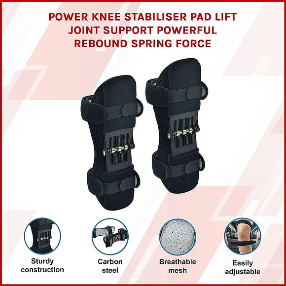 Power Knee Stabiliser Pad with Support Joint Spring Rebound Brace