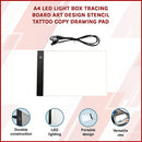 A4 LED Light Box Tracing Board Art Design Stencil Tattoo Copy Drawing Pad-2