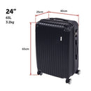 Delegate Suitcases Luggage Set 20" 24" 28"Carry On Trolley TSA Travel Bag-7