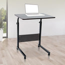 Mobile Laptop Desk Bed Stand Computer Table Adjustable Notebook Bedside Table-1