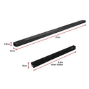 2.4m (8FT) Gymnastics Folding Balance Beam Black Synthetic Suede-12