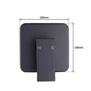 Shower Bath Mixer Tap Bathroom WATERMARK Approved - Electroplated Matte Black-12