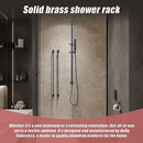 WELS 8" Rain Shower Head Set Square Dual Heads Faucet High Pressure Hand Held-4