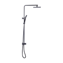 WELS 8" Rain Shower Head Set Square Dual Heads Faucet High Pressure Hand Held-7