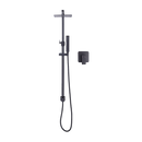 WELS 8" Rain Shower Head Set Square Dual Heads Faucet High Pressure With Mixer-7