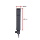 WELS 8" Rain Shower Head Set Square Dual Heads Faucet High Pressure With Mixer-13