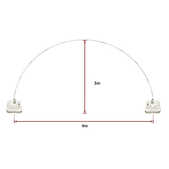 3x4m Full Set Balloon Arch Column Kit Floor Base Stand For Wedding & Party