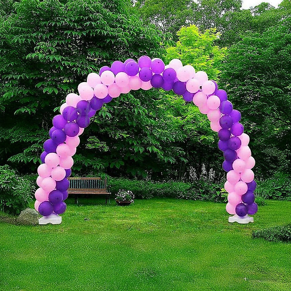 3x4m Full Set Balloon Arch Column Kit Floor Base Stand For Wedding & Party - 0