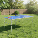 152cm Portable Tennis Table, Folding Ping Pong Table Game Set-3