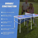 152cm Portable Tennis Table, Folding Ping Pong Table Game Set-4