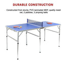 152cm Portable Tennis Table, Folding Ping Pong Table Game Set-7