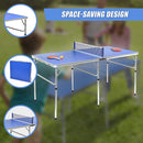 152cm Portable Tennis Table, Folding Ping Pong Table Game Set-7