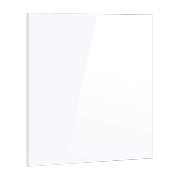 Toughened 60cm x 75cm White Glass Kitchen Splashback