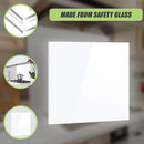 Toughened 60cm x 75cm White Glass Kitchen Splashback-7