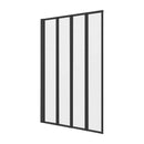 4 Fold Black Folding Bath Shower Screen Door Panel 1000 x 1400mm-4