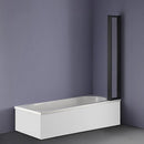 4 Fold Black Folding Bath Shower Screen Door Panel 1000 x 1400mm-6