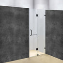 120 x 200cm Wall to Wall Frameless Shower Screen 10mm Glass By Della Francesca-1