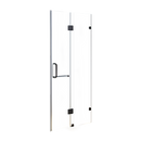 120 x 200cm Wall to Wall Frameless Shower Screen 10mm Glass By Della Francesca-3