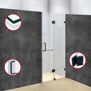 120 x 200cm Wall to Wall Frameless Shower Screen 10mm Glass By Della Francesca-4