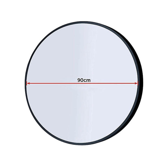 90cm Round Wall Mirror Bathroom Makeup Mirror by Della Francesca