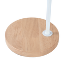 Modern Table lamp Desk Light Timber Base Bedside Bedroom White-4