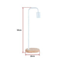 Modern Table lamp Desk Light Timber Base Bedside Bedroom White-8