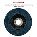 50x Pack Premium Zirconia Flap Disc Sanding Grinding 115mm 4.5" 40 Grit-12