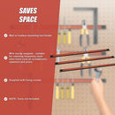 3 x 61cm Magnetic Wall Mounted Tool Holder Storage Organiser Garage Workshop-11