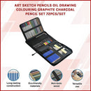 Art Sketch Pencils Oil Drawing Colouring Graphite Charcoal Pencil Set 72pcs/set-2