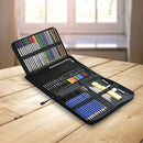 Art Sketch Pencils Oil Drawing Colouring Graphite Charcoal Pencil Set 72pcs/set-5