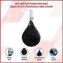 30L Water Punching Bag Aqua with D-Shackle and Chain-3