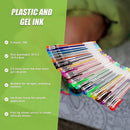 Glitter Gel Pens (100 pack) with 2.5X More Ink - Craft, Kids & Adult Colouring-10