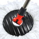 Spin Rotating Mop and Bucket Set with Wheels and 4 Microfibre Mop Heads-6