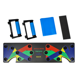 9 in 1 Push Up Board Yoga Bands Fitness Workout Train Gym Exercise Pushup Stand