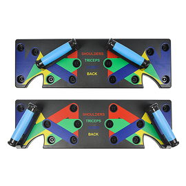 9 in 1 Push Up Board Yoga Bands Fitness Workout Train Gym Exercise Pushup Stand