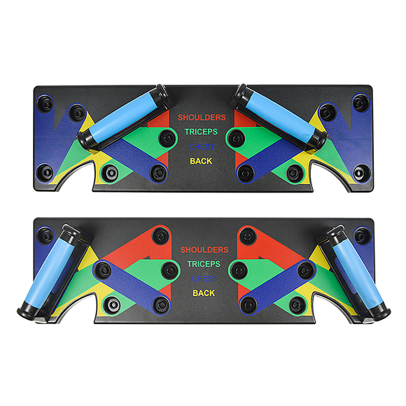 9 in 1 Push Up Board Yoga Bands Fitness Workout Train Gym Exercise Pushup Stand