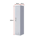 One-Door Office Gym Shed Clothing Locker Cabinet-11