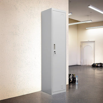 One-Door Office Gym Shed Clothing Locker Cabinet - 0