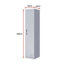 One-Door Office Gym Shed Clothing Locker Cabinet-9