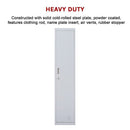 One-Door Office Gym Shed Clothing Locker Cabinet-6