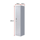 One-Door Office Gym Shed Clothing Locker Cabinet-9