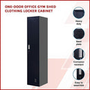 One-Door Office Gym Shed Clothing Locker Cabinet-2