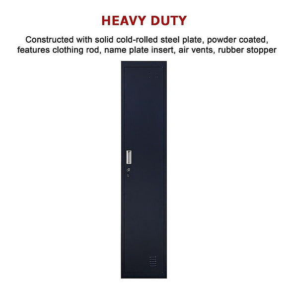 One-Door Office Gym Shed Clothing Locker Cabinet